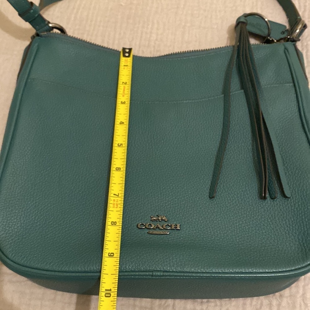 Coach Chaise green polished pebble leather bag . Very good condition - Picture 10 of 14